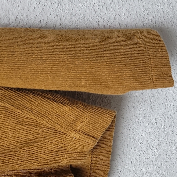Madewell Textture & Thread Long Sleeve Mustard Top; Size XXS - Picture 5 of 8